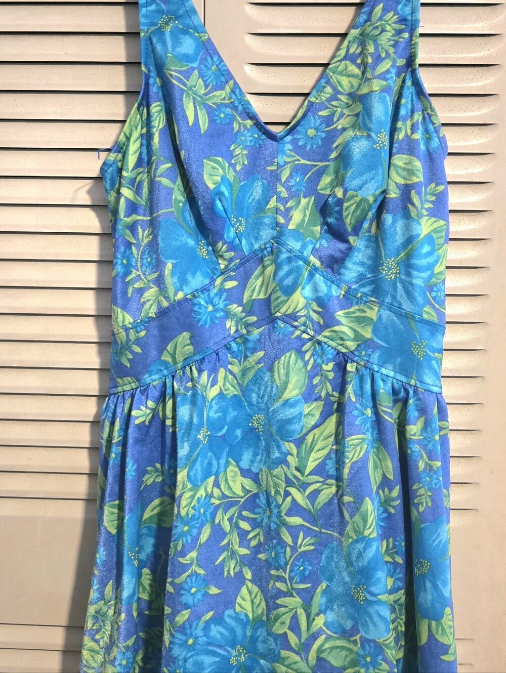 Blue Floral Girls' One-Piece Swimsuit